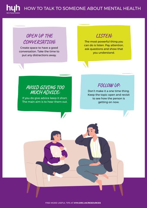 How to talk to someone about mental health